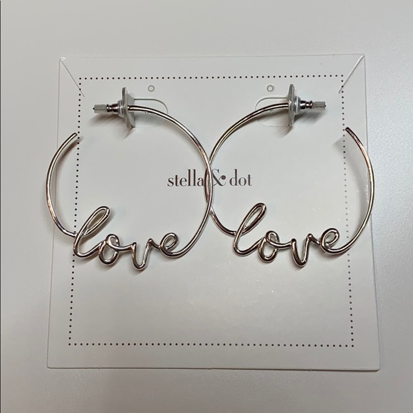 Stella & Dot Jewelry - Stella & Dot Love Hoops Silver